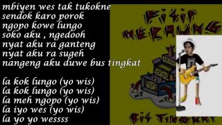 BUS TINGKAT Lirik  FISIP MERAUNG [upl. by Serene669]