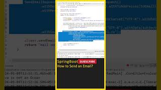 Java Spring BootHow To Send EmailSpringBoot TutorialJava Tutorial In TeluguJava Tutorial shorts [upl. by Lramaj]