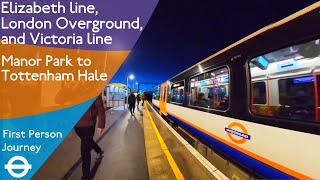 London Underground First Person Journey  Manor Park to Tottenham Hale via Forest Gt amp Blackhorse Rd [upl. by Lyj]