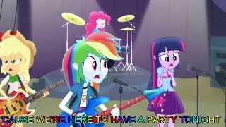 Shake Your Tail With Lyrics  My Little Pony Equestria Girls Rainbow Rocks Song [upl. by Ariam75]