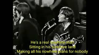 The Beatles  Nowhere Man Lyrics [upl. by Marl469]