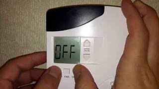 Override Hotel Thermostat VIP Mode on Hotel Inncom Thermostat [upl. by Mychal]