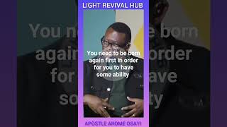 YOU NEED TO BE BORN AGAIN FIRST IN ORDER FOR YOU TO HAVE SOME ABILITY [upl. by Amieva]