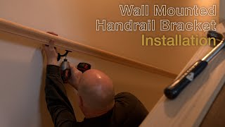 Wall Mounted Handrail Bracket Installation [upl. by Rehpetsirhc]