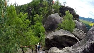 Gratweg Schrammsteine POV Wanderung Sächsische Schweiz Nationalpark 4k Elbsandsteingebirge 4k Gopro [upl. by Ynaffet]