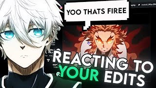 Reacting To YOUR Anime Edits molobreact1 [upl. by Illac938]