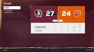 CFP Championship FL State vs Clemson [upl. by Ayamahs]