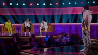 Jonas Brothers Do Impressions Of Pete Davidson Seinfeld amp More  Jonas Brothers Family Roast [upl. by Frodi341]