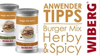 AnwenderTipps – WIBERG Burger Mix Herby amp Spicy [upl. by Eelyrehc753]