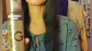 How to strait hair with GATSBY gatsby hair spray how to use gutsby hair spray [upl. by Oskar]