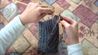 Knitting How to Cast Off and Weave in Ends Beginners Dishcloth Tutorial [upl. by Razal]