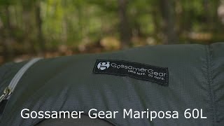 Gear Changes Backpack  Gossamer Gear Mariposa 60L [upl. by Airetas]