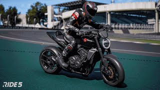 NOVA CB1000R BLACK EDITION TOCANDO O TERROR EM INTERLÁGOS  RIDE 5 4K60FPS [upl. by Thurber]