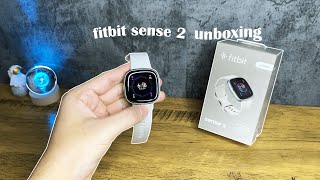 fitbit sense 2 unboxing amp fitbit versa 4 comparison [upl. by Rednaskela693]