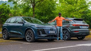 Audi Q6 etron  Drive Impressions  Fast But Not Furious  Faisal Khan [upl. by Lapham]