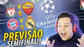 Quem chega NA FINAL PREVISÃO SEMIFINAL DA CHAMPIONS LEAGUE 😱🏆 [upl. by Baruch]