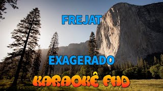 Frejat  EXAGERADO  KARAOKÊ FHD [upl. by Aennyl338]