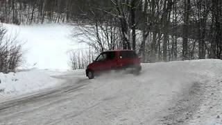 Fiat Cinquecento 900  Winter drift [upl. by Meda288]