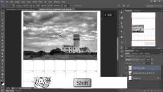 Making An Easy Photo Calendar in Photoshop [upl. by Aihset]