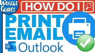 How to print email from Outlook [upl. by Tnahsarp]