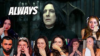 TOP quotSnapes Memoriesquot Reactions  Harry Potter and the Deathly Hallows Part 2 MOVIE REACTION [upl. by Noyrb779]