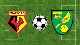 Watford vs Norwich City  EFL Championship 2324  Football Simulation PES 21 [upl. by Notreve]