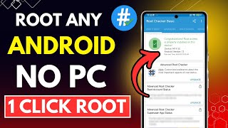 how to root android phone without computer 2024  One click root apk [upl. by Notsnarc]