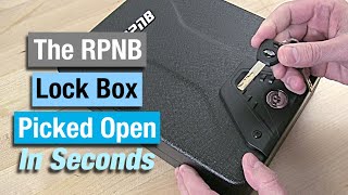 RPNB Lock Box Picked Open In Seconds [upl. by Yleen]