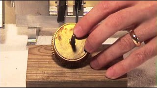 Clock Mainspring Barrel Cap Removal How to correctly remove it Clock repair basics [upl. by Bambie]