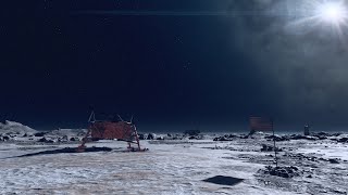 Luna Timelapse  Starfield Ambience HD [upl. by Nawd542]