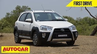 Toyota Etios Cross  First Drive Video Review  Autocar India [upl. by Nehpets682]