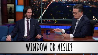 Keanu Reeves Takes The Colbert Questionert [upl. by Towland]