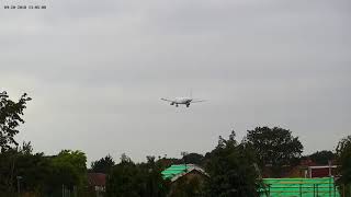 Air Malta KM100 landed late at Heathrow today due to a birdstrike [upl. by Hagep]