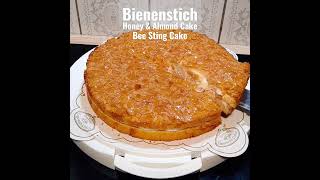 Bienenstich Bee Sting Cake Honey and Amond Cake [upl. by Ridinger]