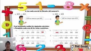 51 Comparemos números de tres cifras utilizando la recta numérica 2º grado [upl. by Hite864]