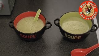 Soupe de courgette à la vache qui rit  Une envie Une recette [upl. by Nnaegroeg]