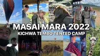 Masai Mara med familjen 2022  andBeyond Kichwa Tembo Tented Camp [upl. by Nishi494]