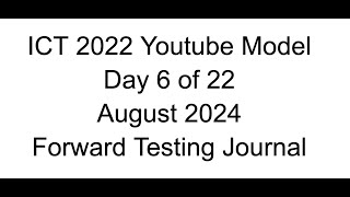 Forward Testing  Day 6 of 22  2022 Youtube Model [upl. by Trelu]