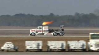 2010 Blue Angels Homecoming Airshow  Shockwave Jet Truck vs Bill Leff [upl. by Aynekat]