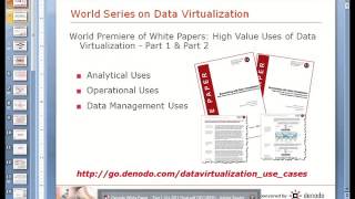 Denodo World Series on Data Virtualization Session 2  High Value Uses for Data Virtualization [upl. by Oilasor]