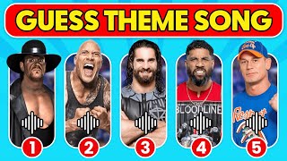 Only True WWE Fans Can Guess The Wrestlers From Their Theme Songs 🎤✅🔊 [upl. by Wiburg]