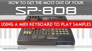 SP808 Using a MIDI keyboardsequencer to play samples [upl. by Xenos236]