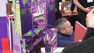 WARWICK DAVIS  TENABLE BOARD GAME LAUNCH  ASMODEE STAND  LONDON TOY FAIR 2019 [upl. by Lotti]