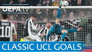 Ronaldos overhead kick and five other classic UCL goals [upl. by Pare]