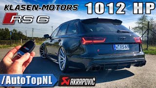 1012HP AUDI RS6 Klasen 330kmh REVIEW POV Test Drive on AUTOBAHN by AutoTopNL [upl. by Ecienal430]