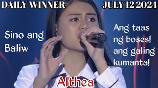 JULY 12 2024  ALTHEA  SINO ANG BALIW  TAWAG NG TANGHALAN  SHOWTIME [upl. by Washington272]