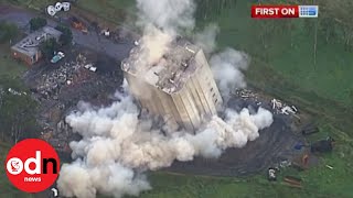 A giant building implosion in Australia goes wrong [upl. by Anelhtac]