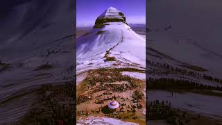 KAILASH PARVAT INDIA  Original Sound and View Of Mt Kailash shorts​ ytshorts​ kailashparvat​ [upl. by Sivam33]