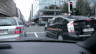 Prius as hybrid taxicab in Brussels [upl. by Malkah]