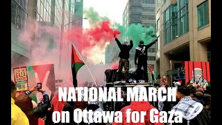 NATIONAL MARCH ON OTTAWA FOR GAZA  March 9 2024 [upl. by Anya124]